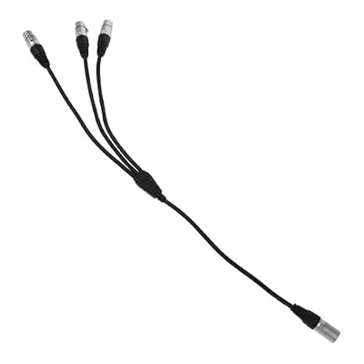 XLR with Stable Signal Transmission Microphone Splitter Cable Male to Female 1 to 3 Balanced Audio Adapter Cord and Flexible Compatibility for Studio Recordings