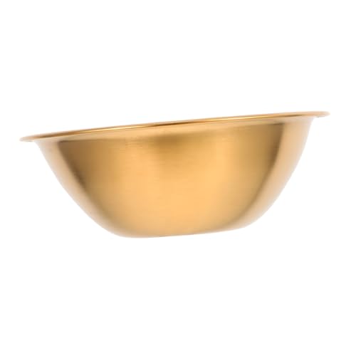 ERINGOGO ensaladera cuencos decorativos para servir tazón de ramen tazón grande para mezclar tazones de arroz Tazón de sopa tazones de cereales de metal Acero inoxidable Golden