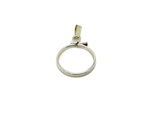Sterling Silver Penny Coin Bezel, 19 x 1.5 mm, Pendant Bezel, Charm Pendant, /coin is not includet/, Made in the USA2