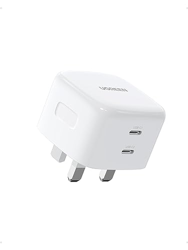 UGREEN USB C Charger 65W Plug GaN Charger Fast Charging Laptop Charger Compatible with Macbook Pro/Air, iPhone 17 Pro/Air/17/16/15/14, iPad Air/Mini, Galaxy S24/S23, Pixel 9, etc(White)