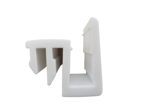 Suporte Guia Deslizante Para Trilho Porta Box De Vidro Temperado (Branco)