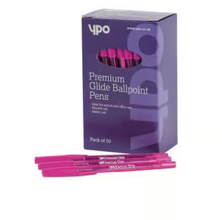 20 Pink Ballpoint Pens Medium Point (1.0 mm) – Pink, Pack of 20 Ultra-Glide Ballpoint Pens Smooth Ink - TG