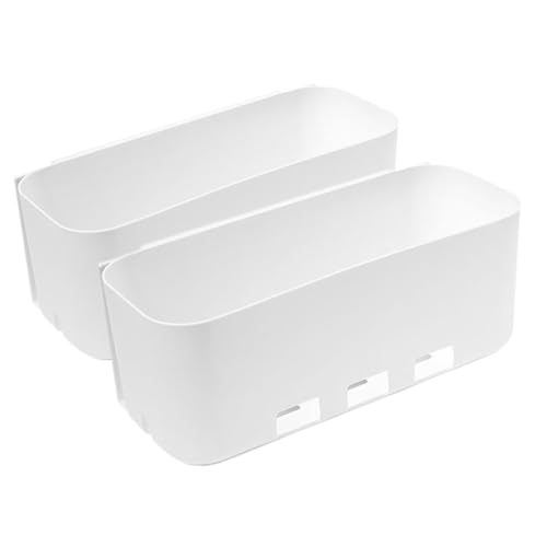 TOPPERFUN 2 piezas Organizador de Pared Autoadhesivo Estante Colgante Extraíble para Baño y Cocina Soporte Multiusos para Almacenamiento bajo Fregadero y Armarios sin Taladro Compacto y