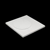 Placa de cuarzo opaco resistente a altas temperaturas: almohadilla aislante térmica de cerámica duradera for hornos y equipos de calefacción.(Square 200 * 200 * 10mm)