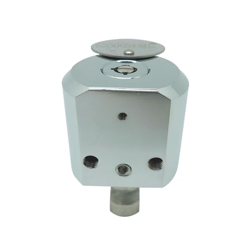 Micel - 13372 - Lucchetto Rotondo Di Sicurezza Con Grillo In Acciaio Inox, Chiave Tubolare E Cilindro In Ottone, Ideale Per Armadietti, Porte E Conten