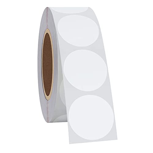 Hycodest 2,5 cm weiße Kreise Aufkleber Klebepunkte schreiben auf blanko Etiketten kleine Kreise Aufkleber 1000 Punktaufkleber Cover