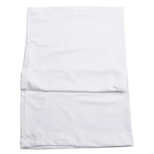 Pasamontañas tipo tubo para cuello para varios deportes, ciclismo, correr, pesca, escalada y senderismo, te mantiene caliente (blanco)