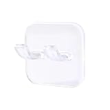 2 Pcs Transparent Strong Adhesive Shower Razor Holder,Waterproof Self Adhesive Shaver Hooks,for Bathroom,Fits Razor, Toothbrush,Loofah,No-Drill Wall Install