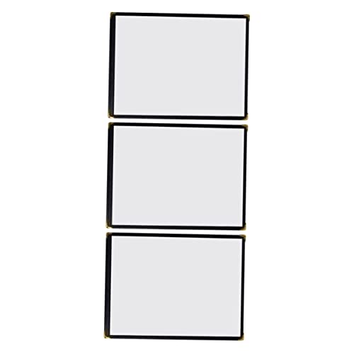 Cabilock A4 Size PVC Menu Holder Protective Cover Restaurant Recipe Protector Metal Edging DIY Menu Making Wide Application