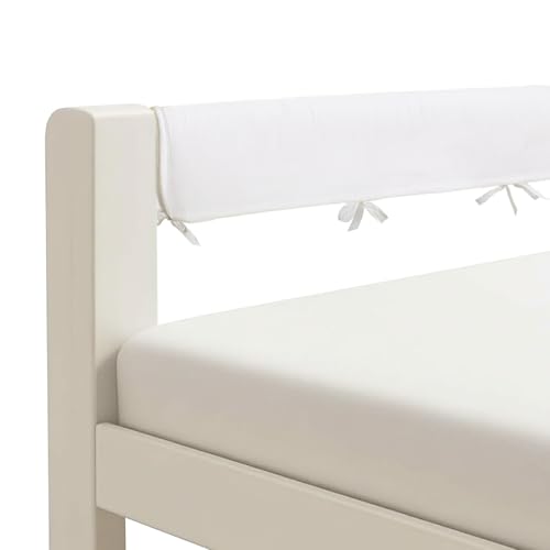 Aiewale Toddlers' Bed Rail Protecter,Easy InstallEnhanced Safety Mostly Fit (4pc-White)