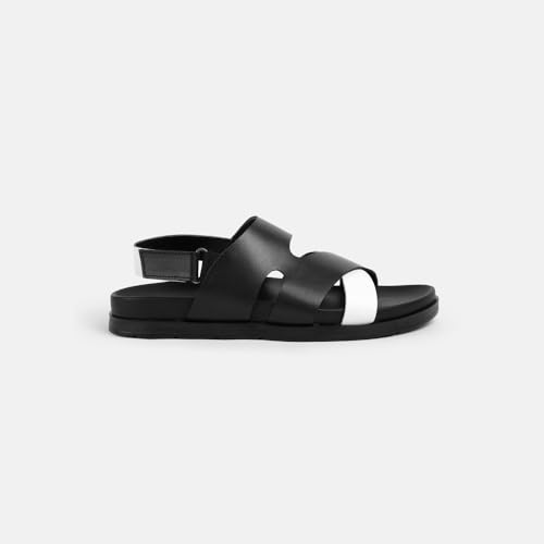 Image of Metro Men Faux Leather Comfort Sandal
