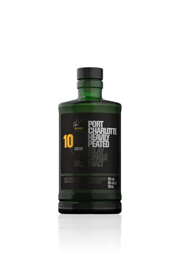 Port Charlotte 10 Year Old, Heavily Peated Islay Single Malt Scotch Whisky, 70cl
