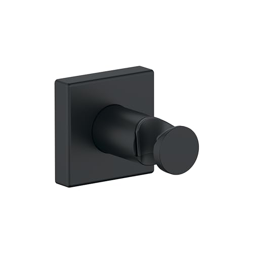 Support de douche carré Duravit universel à fixation murale noir mat - 2
