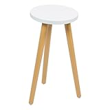 Sewroro Holz Pflanzenständer aus Naturholz Stabiler Blumentisch für Balkon und Innenbereich...