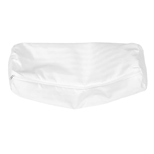 Generic Funda de Almohada Cilíndrica 15X50 CM Blanca Relleno Interior para Almohada Cervical Funda Extraíble y Lavable Transpirable y Suave para Hogar Cama y Oficina