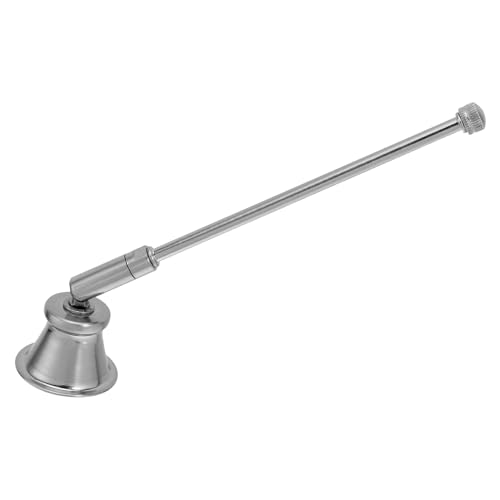TOYANDONA Apagavelas de Metal Mango Largo Plateado Accesorio Extintor para Velas Aromaterapia y Velas en Frasco Herramienta Segura para Apagar Mechas en Decoración del Hogar