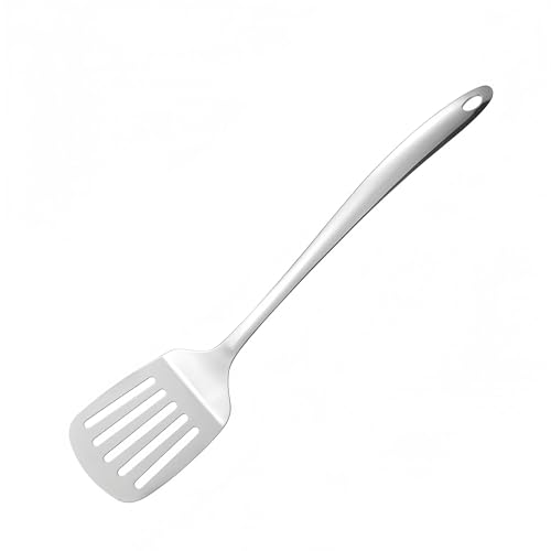 IMEEA Slotted Turner Stainless Steel Slotted Spatula for Cooking Metal Turner Spatula for Kitchen Use, 13.5-Inch