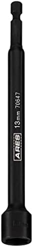 ARES 70647-13mm Magnetic Impact Nut Driver - Impact Grade Nut Setter with Industrial Strength Magnet