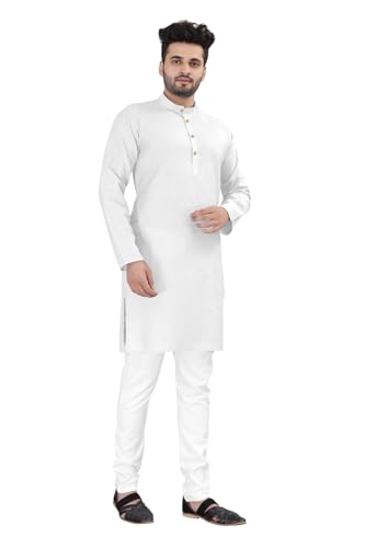Image of trustous Mens straigth Solid Kurta Pyjama Set Combo in 100% Cotton with 16 Colour Option and Size are XS to 3XL for (Birthday,Wedding, Ceremony, Casual, Engagement)