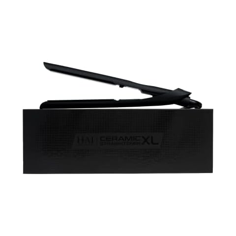 HAI Ceramic XL Professional Flat Iron - Extra Long Plates for Fast Styling - 450F Max Temperature Cover