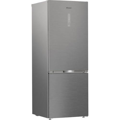 Whirlpool WHK2 6494 X6E Frigorifero combinato a libera installazione, Dual No Frost, 70 cm, classe C, Pearl Inox, 39db, h 192 cm