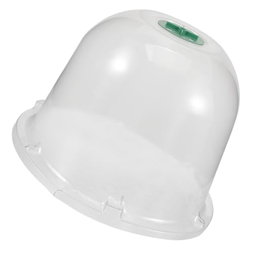 LAPYAPPE 植物育苗罩 透明通気性ドーム 育苗保護カバー 霜対策園芸用品 通気口付き 耐久プラスチック製 小苗 花卉の保護用