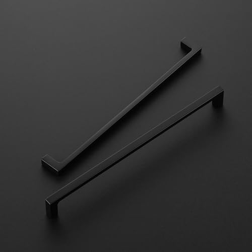 Image of Ravinte Matte Black Kitchen Cabinet Handles 10 Inch Pulls 35 Pack | Solid Zinc Alloy , Smooth Design, Screws Included, Square Pulls for Kitchen Drawers & Cupboards