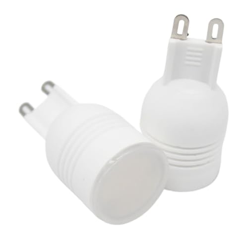 Fengyan ホーム バルブ, 2個パック、LEDスポットライトランプ、G9 AC85V-265V 3W/5W/7W SMD3014-24PCS、小型セラミックボディシャンデリアライト(Warm White,7w)
