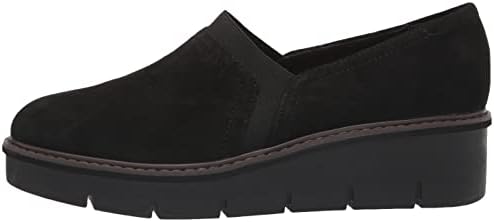 Clarks Women's Airabell Mid Loafer, Black Suede, 9 Narrow | Image 7