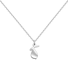 Animal_rabbit necklace-silver