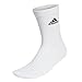 adidas Unisex Cushioned Crew Socks 3 Pairs, Medium Grey Heather / White / Black, 37-39
