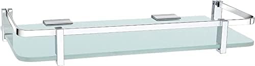 TIST Pure Copper Chrome-Plated Bright Glass Vanity 40 Cm Sanitary Ware Shelf