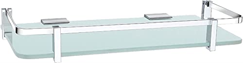 Tist Pure Copper Chrome-Plated Bright Glass Vanity 40 Cm Sanitary Ware Shelf #TOP2