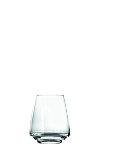 Zafferano Esperienze Acqua-Vini Bianchi Bicchiere in Tumbler Vetro, Altezza 110 mm, Diametro 89 mm, Capacità 45 cl - Set 6 Pezzi