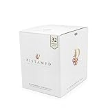 Pistachos ecológicos PISTAMED - 1,1 Kg. - Origen España - Tostado artesanal SIN SAL (30+2 bolsas de 35 gr. = 1.120 gramos) 32 raciones de pistachos