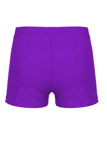 Hedmy Kids Girls Elastic Waistband Swimsuit Boy Shorts Boy-Cut Design Swimwear2
