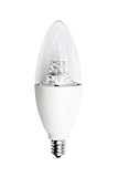 G7 Denio LED Candelabra Style 35W Replacement B11 Bullet Accent Light Bulb, Non-Dimmable Warm White Light 2700K 5 Watt 330 Lumen, E12 Base