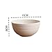 KICHOUSE 4pcs Wheat Straw Mixing Bowls Round Salad and Food Bowls for Home Kitchen Use for Soup Porridge and More Functional and Practical for All Occasions