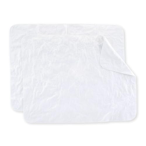 Reversible Fleece Multi-Use Pads 2 Count - Waterproof Bed Pads, Incontinence Bed Pads, Reusable Pee Pads for Kids, Bed Wetting Pads, Soft Mattress Protector Pads.