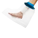 🛀 SEGURIDAD Y FÁCIL DE USAR: La goma elástica no detiene la circulación sanguínea. No hay necesidad de cinta adhesiva ni correas. Deslice fácilmente la bolsa de yeso antes de bañarse o ducharse para evitar que el agua dañe el yeso e irrite la piel