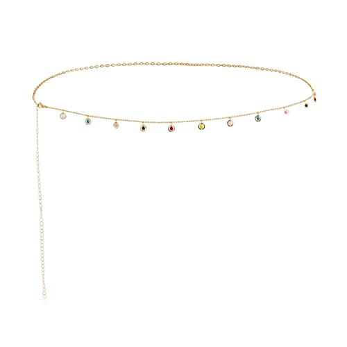 Cadena de bikini dorada KnSam con estrellas para lucir un look playero espectacular este verano