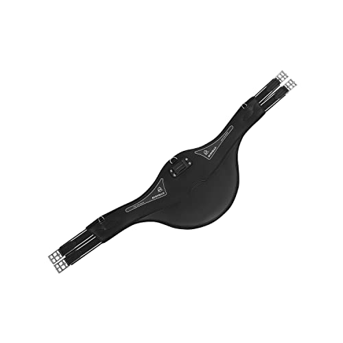Acavallo - SANGLE BAVETTE ACAVALLO EN GEL ET PVC Couleur - Noir, Taille Sangle - 125cm