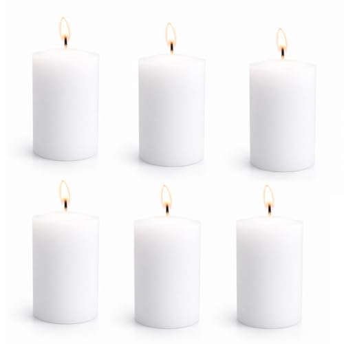 Bougies votives blanches fabriquées aux États-Unis de haute qualité
