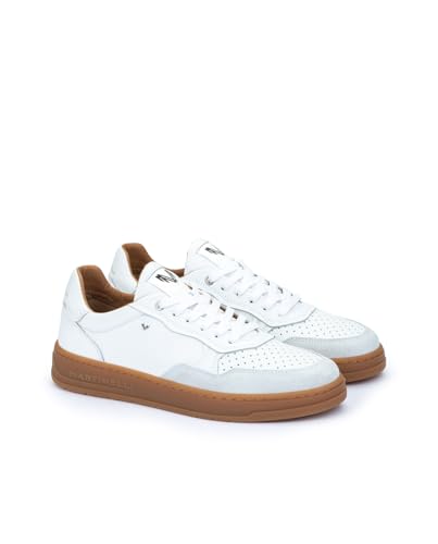 Martinelli Para Hombre. 1660-2825S Zapatillas De Piel Newhaven Blanco (39), Plano, Cordones, Casual - 2