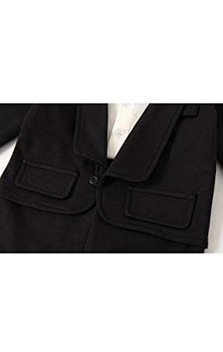 Baby Boys' Tie Striped Vest Gentleman One-Piece Romper Wedding Outfit4