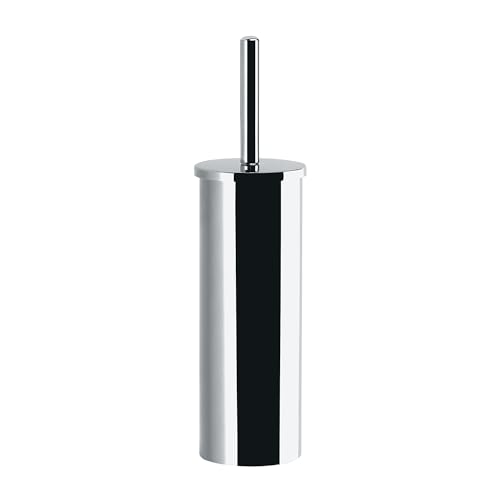 Gedy Flip Escobillero baño WC, Acero Inoxidable, Cromo, 9 x 9 x 39