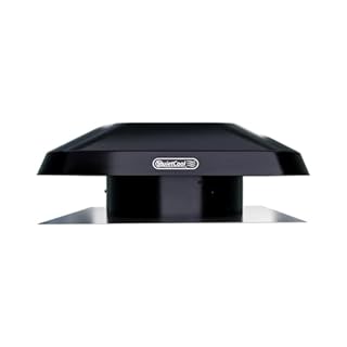 Quietcool AFR SMT ES-2.0 Roof Mount Smart Attic Fan - Up to 1950 CFM - As low as 25 Watts - Smart App Control - Thermostat and Humidistat - 20ft Power Cord - Plug-and-play - Three Speed