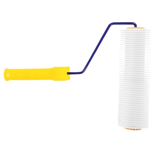 WOONEKY de Púas Autonivelante para Suelo Resistente y Reutilizable de Pintura Antiespumante con Púas de Herramienta Práctica para Untar Mortero y Eliminar Burbujas de Aire Color Aleatorio