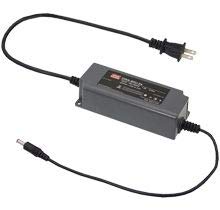 Mean Well OWA-60U-24 LED Power Supply Single Output 60W 24V 2.5A CC or CV Mode, IP67, Enclosed Free air, AC Plug: NEMA 1-15p Male, Input: 90~264VAC