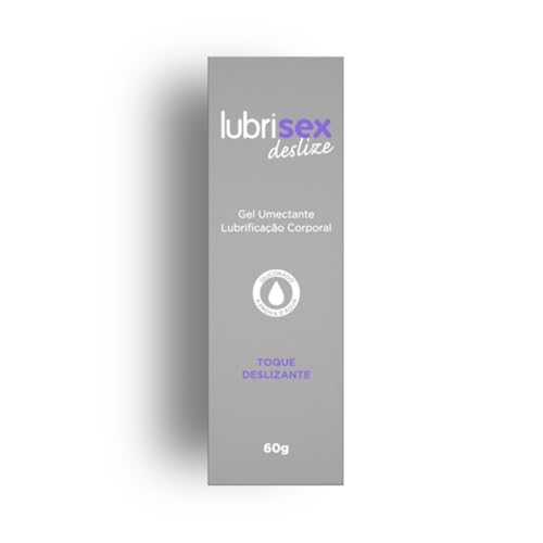 Gel Lubrificante Lubrisex Deslize 60g Siliconado Toque Aveludado Super Deslizante Seguro para Preser